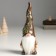 Polystone souvenir "Santa Claus in a cap with a spruce branch and cones" 9x7.5x25.5 cm