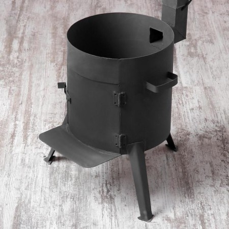 Oven for a cauldron 8 l d = 32 cm, with a chimney, with a door-12