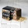 Bank for bulk products Dark, 17 × 10 × 10 cm, black color
