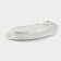 Ceramic dish with sauce "shell", 28 × 15 × 2 cm, white color