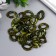 Decor for creativity plastic "Ring for the chain" Haki set 25 pcs 2.3x1.65 cm
