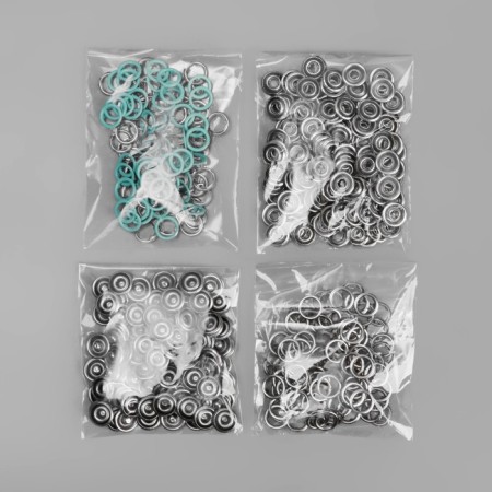 Shirt button, open, d = 9.5 mm, mint color-4
