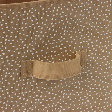 Storage box "Points", 27 × 27 × 27 cm, beige color-3