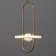 Bayerlux lamp "Imon" 16W LED gold 19.5x19.5x37cm