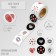 Stick Paper "Love" d = 2.5 cm 252 pcs in roll