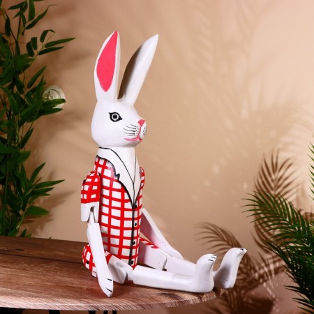 Souvenir "Bunny" hanging paws, wood 70 cm-1