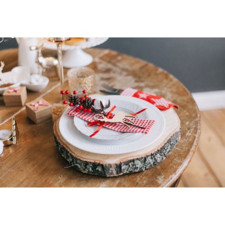 Decor for creativity "spruce branch with cones, berries and cotton" 29 cm-3