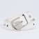 Children's belt, width 2.3 cm, screw, buckle metal, white color
