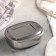 Stainless steel container with a holder, 17 × 13.5 cm