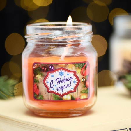 Aromatic candle in the Bank "Mandarin", 6.4x6 cm