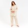 Women's shirt Minaku: Home Collection Beige color, river 52
