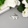 Decor for creativity Metal "Elephant with a Popone-Set" silver 1.7x2.6 cm