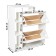 Vertical shoe ultra plus, 750 × 246 × 859 mm, 2 sections, color white embossing