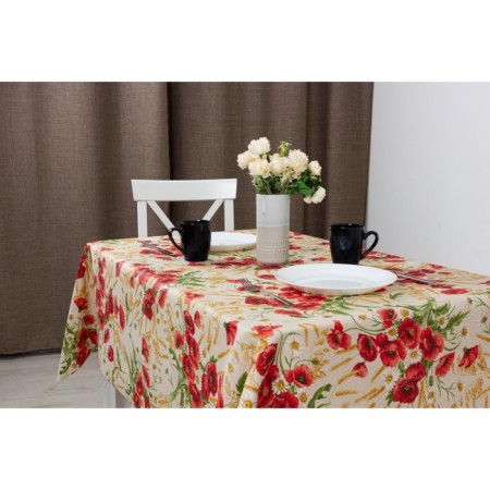Mirha oilcloth "Papavero", 140 cm, roll 20 pog. m