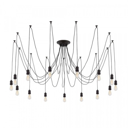 Suspended Citilux “Edison” CL451152, 15x75W, E27, Black Color Black-4