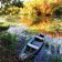 Figure puzzle “Boat on the Autumn River”, 110 parts, 28.8 × 20.2 cm
