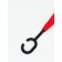 Umbrella - on the contrary, "monoton", mechanical, 8 spokes, r = 53/61 cm, black/red color