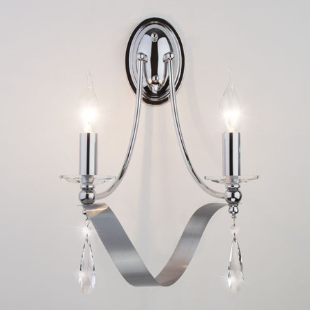 Sconces ADELIA 2x60W E14, chrome 40x22x42 cm
