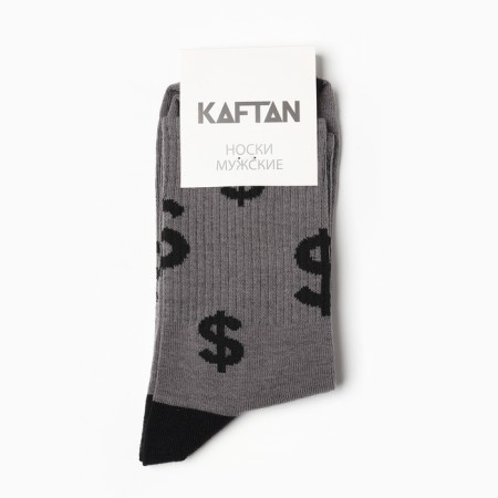 Male socks "bucks" p. 41-44 (27-29 cm), gray-2