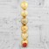 Set of balls plastic D-8 cm, 6 pcs "Christmas trees" gold