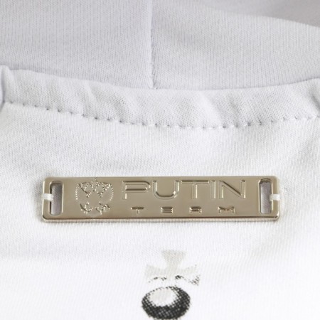 Putin Team Sweatshirt, Emblem, White, Size 50-52-2