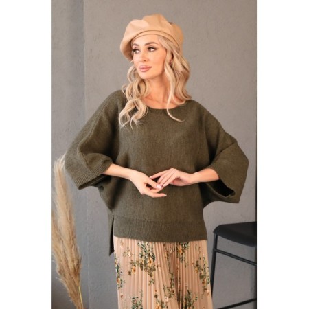 Female jumper, size 42, khaki color-10