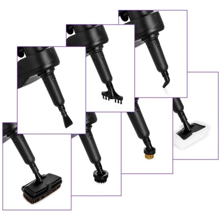 Steam mop KitFort KT-1018, 1300 W, 300 ml, cord 5 m, black-4