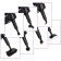 Steam mop KitFort KT-1018, 1300 W, 300 ml, cord 5 m, black