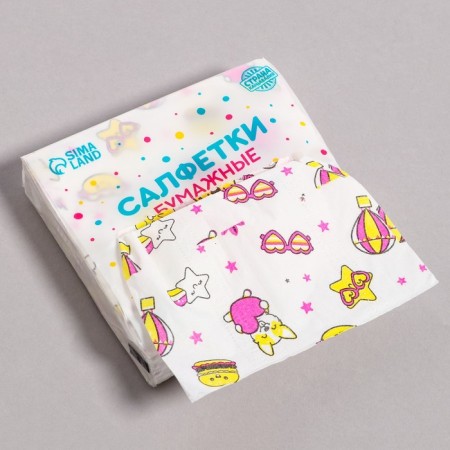 Paper Napkins "Stiker", 60 pcs in a bag, 3 layers-5