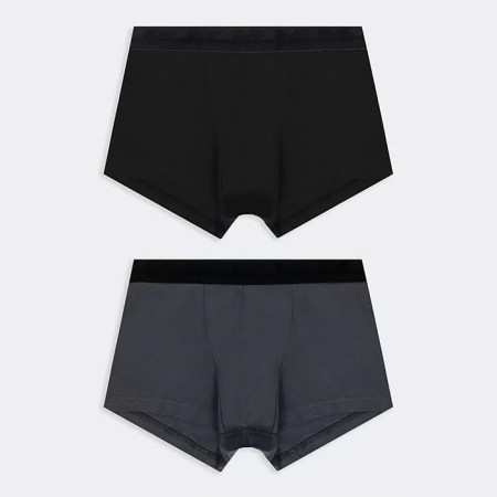 Set of men's panties boxers (2 pcs), black color/graphite, size 52 (xl)-3