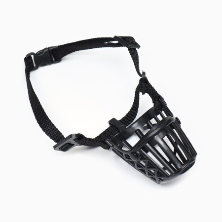 Plastic muzzle No. 1, OM 17 cm, DN 5 cm, Osh 34-42 cm, pet weight 3 kg-1