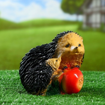 Garden figure "Hedgehog with apple" 19x14x14cm