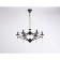 Suspended chandelier Ambrella Light, Modern, TR9597, 6HE14, Black Color Black