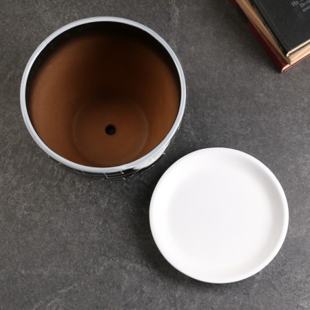 Set of flower pots 4 pcs. Illusion black 0.4 / 1 / 2.5 / 5 l-3
