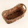 Wicker basket, 36x18xh13/18 cm, reeds, seaweed, beige