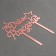 Topper "Happy Birthday" with a star, color pink gold