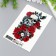 Tattoo "Skull in flowers" 10x15 cm