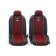 AutoProfi Carbon CRB-802 RD, Polyester for carbon, 9 objects, red color red.