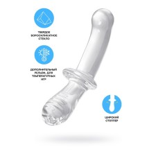 Двусторонний фаллоимитатор Satisfyer Double Crystal, 19,5 см, стекло, прозрачный
