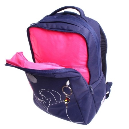 School backpack, 39 x 26 x 17 cm, Grizzly 366, ergonomic back, + keychain RG-366-3_1-8