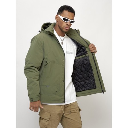 Male spring jacket, size 48, khaki color-14
