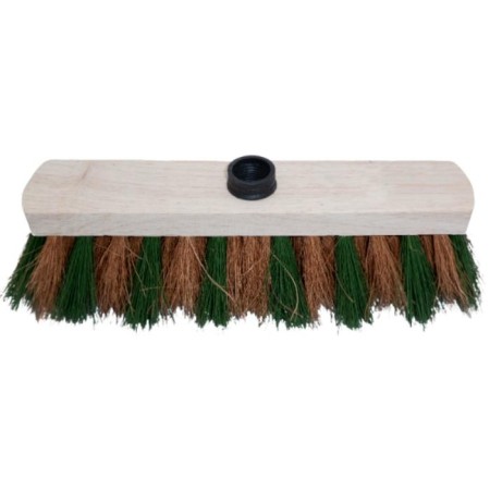 Street wooden brush, coconut and plastic bristles, mix-7