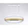 LED LED suspension with Ambrella Light, Linetech, FL51488, LED, 62 W, ​​4650LUM, 3000-6400K, gold, gold