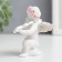 Polystone souvenir "Snowthrough angel with violin" 7x5.5x8 cm