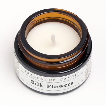 Aromatic candle in the bank "Silk flowers", 12 g-3