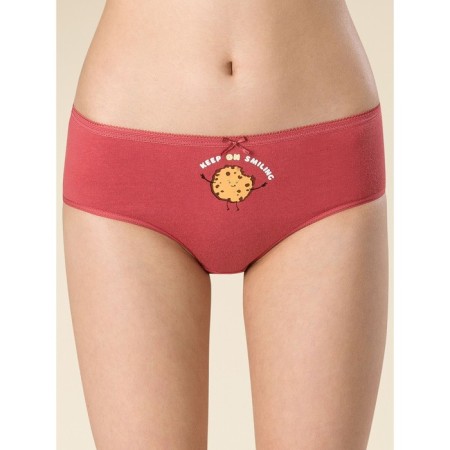 Panties for girls, height 92 cm, blue color, terracotta, beige, 3 pcs-1