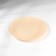 Ivory plate, glass, d = 21 cm, beige color