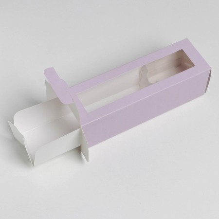 Box for Makarun, confectionery packaging, "lavender", 5.5 x 18 x 5.5 cm-1