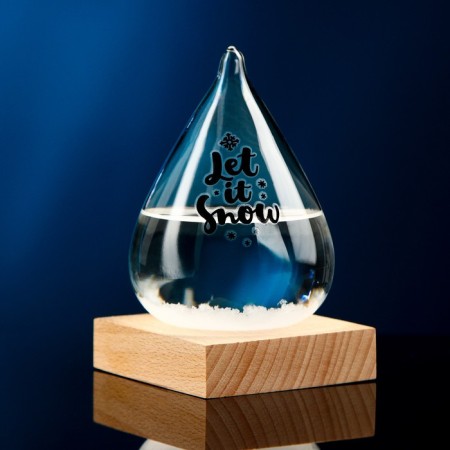 Barometer - Stormglass "Snowball" 11x8cm