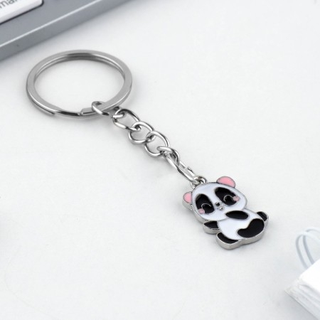 A keychain for children's, metal "Panda", 7 x 1.4 cm-2